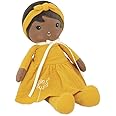 KALOO Tenderness, My first fabric doll Léonie, 32 cm rag doll, Corduroy dress, Pretty gift box, Customizable ribbon, From birth, K200018, 32 cm, Léonie