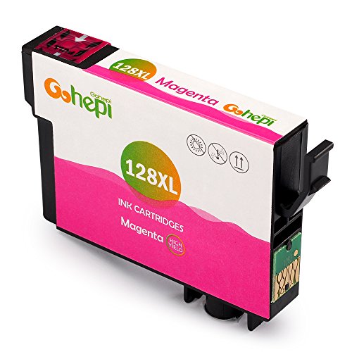 Gohepi T128XL Kompatibel für Tintenpatronen Epson T128 T1281 T1282 T1283 T1284, 4 Schwarz/2 Blau/2 Rot/2 Gelb 10er-Pack Arbeiten mit Epson Stylus SX235W SX445W SX130 SX125 SX420W S22 SX425W SX230 SX430W SX435W SX440W Patronen, Epson Stylus Office BX305F BX305FW Plus BX305FW Patronen - 7