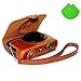 Produktbild First2savvv XJPT-LF1-09G11 braun Ganzkörper- präzise Passform PU-Leder Kameratasche Fall Tasche Cover für Panasonic Lumix DMC- LF1 / Leica C mit Reinigungstuch