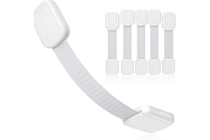 KLINK Cerraduras de Seguridad para Niños 6 Piezas Bloqueo de Seguridad, Cierres para Armarios WC Cocinas Puertas y Ventanas Nevera, Extra Fuerte Adhesivo