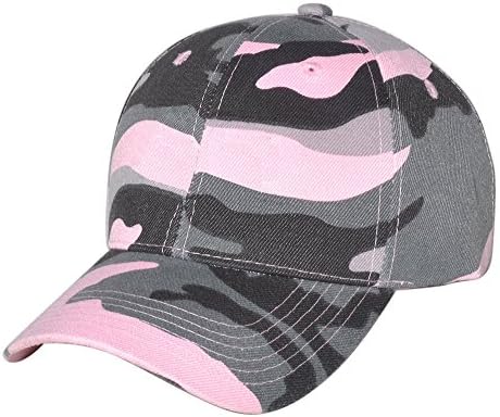 Classic Plain Baseball Cap Hat Velcro Adjustable Various Color Available -  Pink -