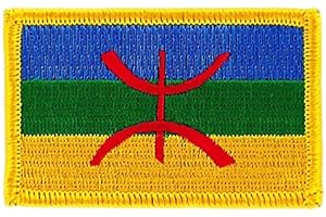 AKACHAFACTORY Toppa Ricamata Bandiera Cabilia Cabile Algeria thermocollant insigne Stemma