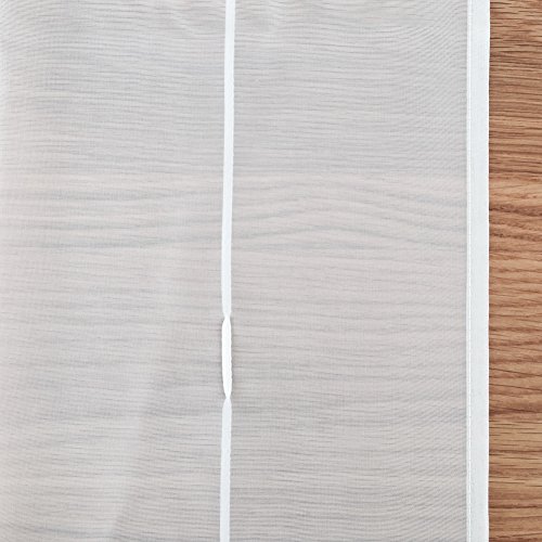 KOU-DECO Raffrollo Tunnelzug Gardinen Voile Transparent Polyester 1er-Pack Vorhang (B*H 100*155cm, weiß) - 6