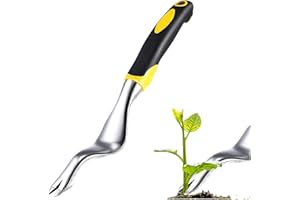 YingBiao Garden Weed Remover Tool Manual Weed Puller Bend-Proof Weed Puller Dandelion Digger Fast and Labor-Saving Aluminium Alloy Puller Weeding Tools for Garden Lawn Yard