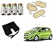 Auto Pearl Premium Quality Car Accessories Combo of Car Tyre Air Alert Valve Cap Set of 4 Pcs. & Premium Quality Car Seat Rest Cushion Black. & Premium Quality Car Auto Window Side Chipkoo Sunshade Curtains Beige Set of 5 Pcs. For Chevrolet Beat Type-2 RS.1293.00