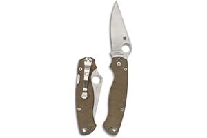 SPYDERCO Para Military 2 - Mango: Micarta Acero: CPM Cru-Wear - Filo: Liso