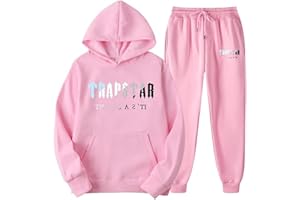 FLYCHEN Trapstar Tracksuits Unisex Hoodie Trapstar London Top Trouser Sets
