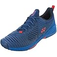 YONEX Men`s Sonicage 3 Clay Tennis Shoes Navy and Red