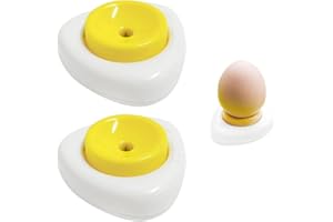 CQQNIU 2 piezas batidor de huevos, herramienta de cocina semiautomática para barra de cocina, separador de huevos de pollo
