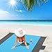 Produktbild Glymins Picknickdecke Stranddecke Strandmatte sandfrei 200x200cm tragbar wasserdicht sandfrei schnell trocknend Campingdecke mit 6 Pfähle