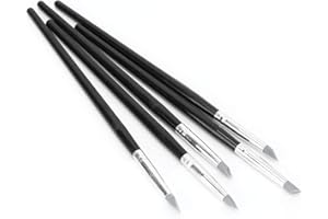 TBEST Drawing Gum, Pinceau silicone pour drawing gum, Façonneurs de couleur pour la peinture, Ensemble de 5 outils de sculpture en argile, outils de sculpture de tête en silicone, accessoires de modelage