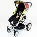 Baby Travel Footmuff and Head Hugger Universal Fit (Black)
