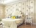 Produktbild Meaosyy Europäische Luxus Blumenbeflockung Texturierte Tapeten Anmutige Floral Wallcoverings Geprägte 3D Tapete Schlafzimmer Wohnzimmer Roll