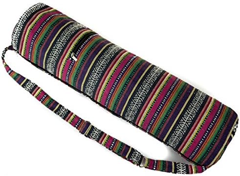 Yoga Mat Bag Carrier - 100% Cotton Jacquard Eco - Strong and Durable, Best Quality