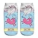 Produktbild Jellbaby Cartoon Einhorn Socken Rutschfeste Socken Ankle für Atmungsaktives Sport für Erwachsene Blue a