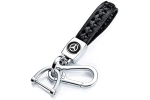 IMAUTO Leder Schlüsselanhänger, Autoschlüsselbund Schlüsselring für Mann und Frau, Autozubehör, Schwarz