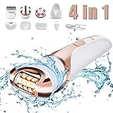 【4 IN 1 Damen Epilierer】Elektrisches Epilierer mit Damenrasierer, Rasier, Massageroller und Gesichtsbereinigungspinsel. 4 Funktionen sparen Kosten und sind effizienter. Erhalten Sie einfach eine, die alle Ihre Anforderungen erfüllt.
