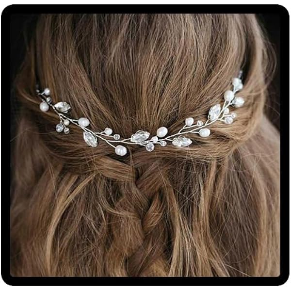 JEAIRTS Braut Stirnband – Strass-Haarranbe Mit Kristallen, Silber, Für Hochzeit & Fest