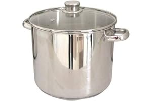 Beka Kitchen Fun by Beka 13113304 Marmite + couvercle verre en acier inoxydable 30 cm, Gris