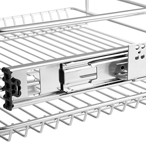 TecTake Teleskopschublade Küchenschublade Schlafzimmerschublade | passend für 40cm Schrankbreite - 4
