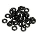 Produktbild Saver 50pcs schwarzem Gummi O Ring Antirutsch Aluminium Darts Unterlegscheiben