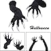 Produktbild Handschuhe Halloween weiß Nägel Mini Funny Requisiten Falsche Nagel Sets Hexe Scary Cat für Frauen Herren Fancy Kostüm Party Cosplay lang Tierpfoten Claw Hand Teufel Frau Glitzer Fingernägel Karneval Performa