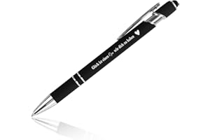 OZOSHINE Kugelschreiber mit Gravur Stift Opa Geschenk Geburtstag Geburtstagsgeschenk für Oma und Opa Geschenke Großvater Glücksstift Metall Schwarz Geschenkideen Geschenk für Opa von Enkel Enkelin Enkelkinder