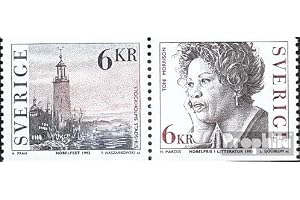 Prophila Collection Sverige 1801–1802 par (komplett utgåva) postfrisch ** MNH 1993 nobelpristagare (frimärken för samlare)