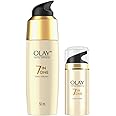 Olay Serum Total Effects 7 in 1, Anti-Ageing Smoothing Serum, 50 ml And Olay Night Cream Total Effects 7 in 1, Anti-Ageing Moisturiser, 50g