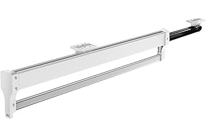 MAFAGE Barra extensible para colgar la percha, barra telescópica ajustable, 397 mm, color blanco