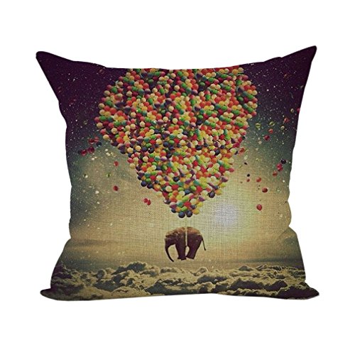 Nunubee Kissenbezug Dekokissen Haus Dekoration weich Quadrat Sofa Kissen Stil 2