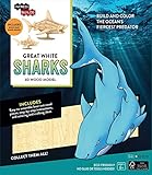  Incredibuilds. Great White Sharks 3D Wood Model
