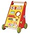 Lelin 9 in 1 Children Kids Wooden Activity Learning Cart Push Along Walking Toy