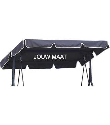 Ferocity Universele Gekleurde Vervangende Overkapping Voor Schommel Dakzeil Voor Tuinschommel Dakzeil Vervangend Dak Ca 200 X 120 Cm Grafiet 101