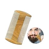 Bartkamm Holz, Ariel-gxr antistatischer Holzkamm aus...