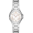 Michael Kors Camille Watch for Women, Quartz Movement with Stainless Steel or Leather Strap