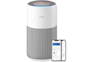 ‎PHILIPS Philips Luftreiniger 2200 Series, HEPA NanoProtect + Aktivkohlefilter, CADR 400m³/h für 104m², Allergiker, Ultra-leise, Intelligenter und langlebiger Filter (AC2210/10)