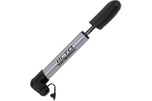 beto Mini - Mini Bomba de Aire, Color Plateado/Negro