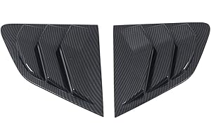 YUZHONGTIAN pour Qashqai J11 2014-2021 Lot de 2 Volets Triangulaires Arrière Accessoire Auto 2 pièces (Fibre de Carbone)