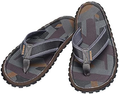 Sinner Adults Unisex Beach Slaps IV Flip Flops Sandals Rubber - Grey/Dark Brown