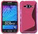 Produktbild S-Line TPU SchutzHülle für Samsung Galaxy J1 (J100H) Silikon Hülle in Pink @ Energmix