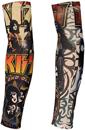 Fashion Nylon Fake Temporary Tattoo Sleeves Arm Stockings Tatoo 1pairs-P L