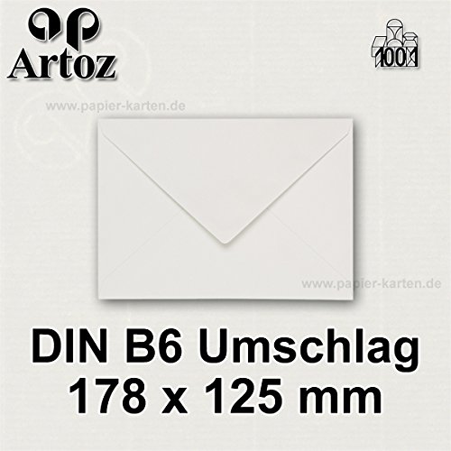 ARTOZ1001 DIN B6 Envelopes 100 g/m² // Parent 25 Stück 240 - Ivory-Elfenbein