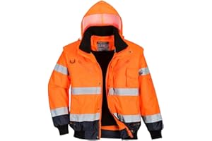Portwest C465RNRXL EN471 Contrast Warning Protection Bomber Jacket