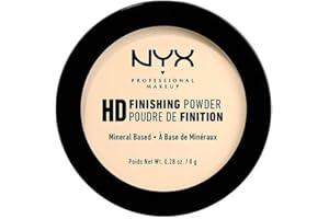 NYX Professional Makeup High Definition Finishing Powder, Pressed Powder, Skin Perfecting, Matte Finish, Oil Absorbing, Vegan Formula, Shade: Banana
