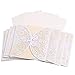 Produktbild ROSENICE Hochzeit Einladungskarten mit Umschlägen Bowknot Dichtungen in Elfenbein 10 Pack