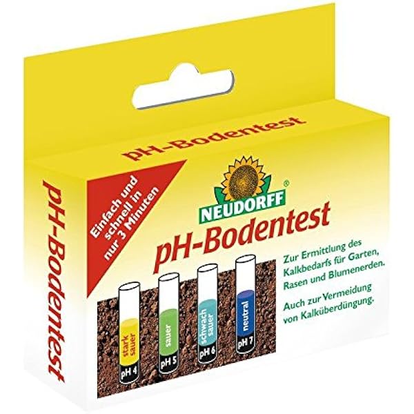 Neudorff Ph Bodentest Zur Ermittlung Des Boden Ph Wertes Des Kalkbedarfs 8 Tests Im Set Amazon De Garten