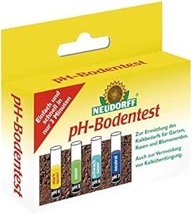 Neudorff pH-Bodentest zur Ermittlung des Boden-pH-Wertes des Kalkbedarfs 8 Tests im Set