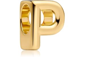 Amuefer S925 Gold Letter Series, kompatibel med Pandora-armband, en gåva till kvinnor, mödrar och döttrar, inklusive födelsed