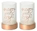 Produktbild 2 x Offizielle Yankee Candle Zauberhafte Weihnachten Jar groß KERZENHALTER Dekoration Ornament Milchglas Festive Season Ärmel